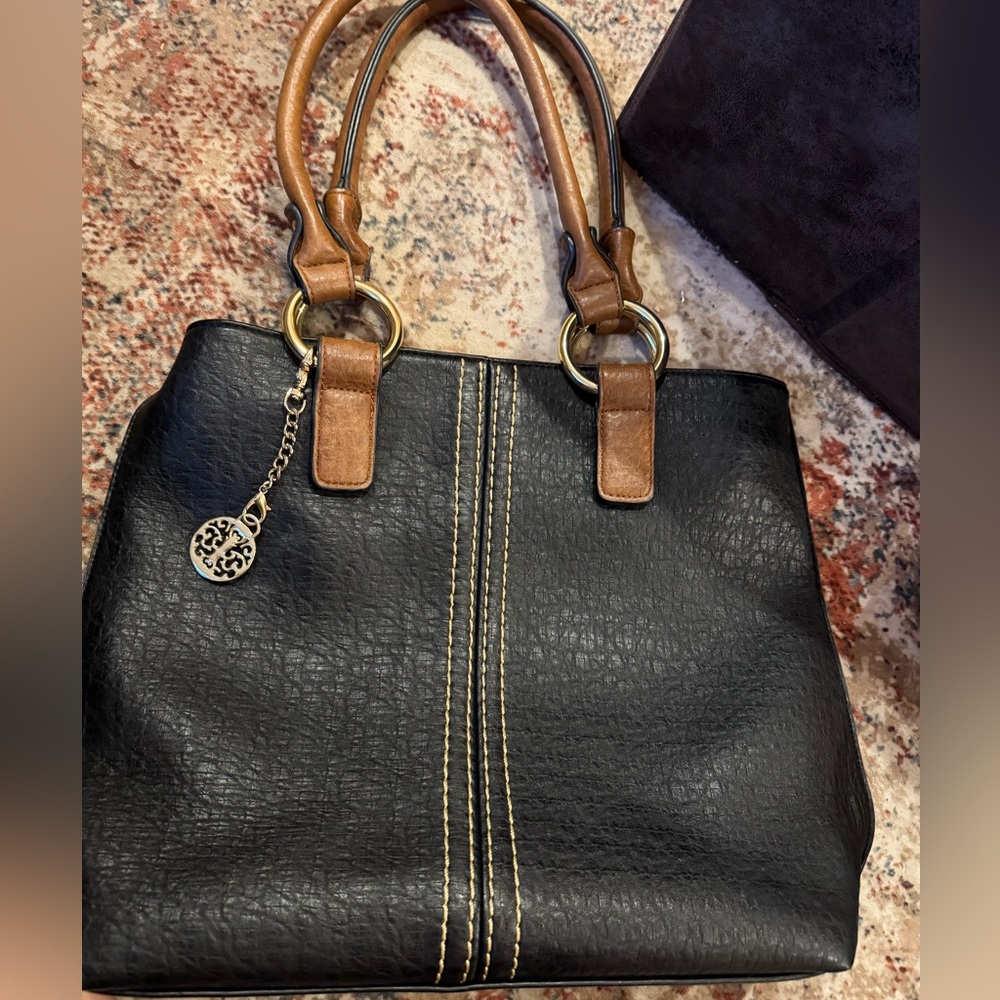 Black tote bag
